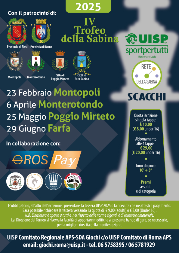 IV Trofeo della Sabina di Scacchi